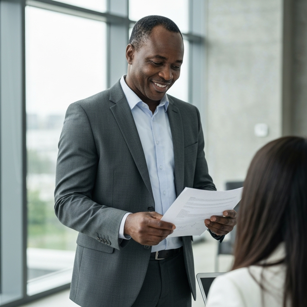 Conseiller financier africain professionnel